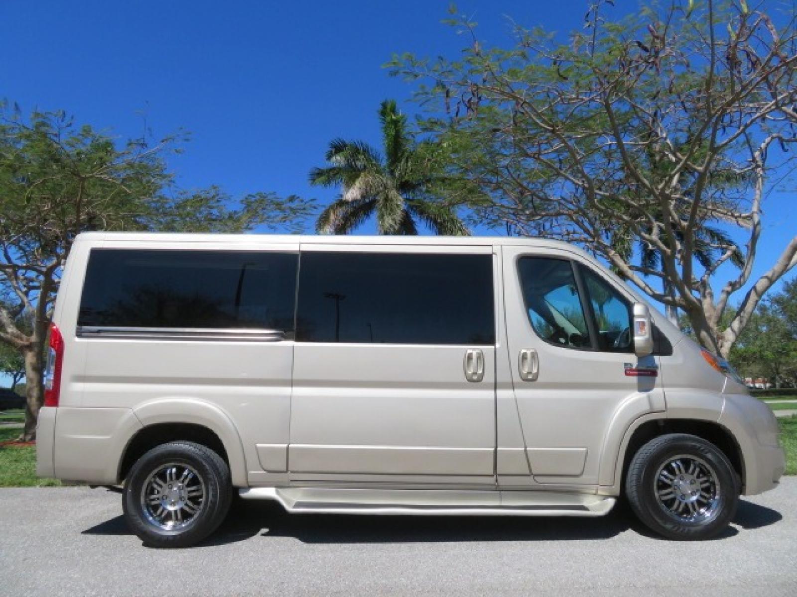2016 Gold /Tan and Black Leather RAM Promaster (3C6TRVAG5GE) , located at 4301 Oak Circle #19, Boca Raton, FL, 33431, (954) 561-2499, 26.388861, -80.084038 - You are looking at a Gorgeous 2016 Ram Promaster Tempest X Handicap Wheelchair Conversion Van with 30K Original Miles, Lowered Floor, Dual Side Entry Doors, Power Passenger Side Entry Door, 750lb Braunability Wheelchair Lift, 4 Passenger Rear Power Bench Seat/Bed, Navigation, Rear Entertainment, Sur - Photo #7